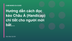 Read more about the article Hướng dẫn cách đọc kèo Châu Á (Handicap) chi tiết cho người mới bắt đầu – Kèo Nhà Cái SH